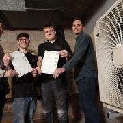 Two former apprentices turned business owners invest thousands in apprentice scheme