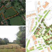 Plans for the proposed development on School Road in Hurst