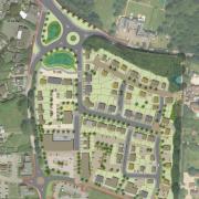 Plans for a new housing development on Newell Green, Warfield