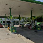 Magistrates heard that the woman targeted the same BP garage in Bagshot Road, Bracknell (pictured)