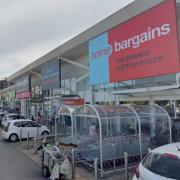 In one incident, the defendant allegedly stole pet food from the Home Bargains store in Bracknell (pictured)