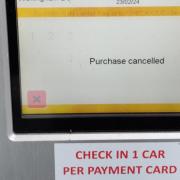 A failed transaction at a Wokingham town centre car park machine