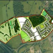 Plans for the recently built estate at Amen Corner North