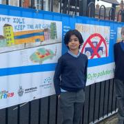 Children's art urges drivers to clean up their act