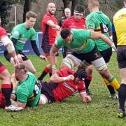 Bracknell RFC (green) lost to Bournemouth 47-17 on Saturday    Pictures by Jayne Whitelegg
