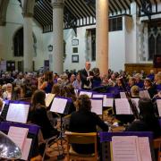 Award-winning community band based in Wokingham and reading entertained audiences at All Saints Church.
