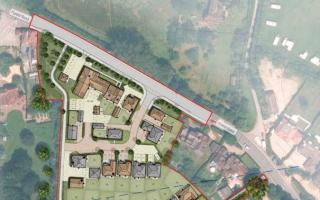 The plan for the 48 homes in Newell Green, Warfield. Credit: Redrow