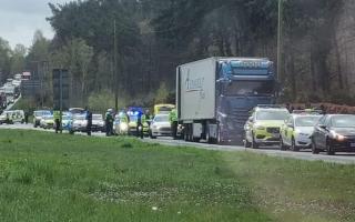 Police issue update on lorry which was found to be carrying suspected immigrants